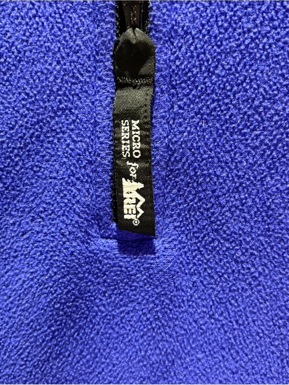 Vintage REI Men’s Royal Blue Quarter-Zip Fleece Pullover - Picture 3 of 6
